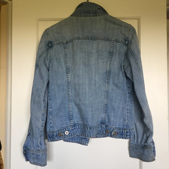 90s vintage J.Crew Jean Jacket Large - Picture 8 of 8